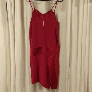 Michelle Mason dark pink sexy dress